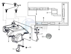 HD 125 DRUM BRAKE drawing FUEL TANK - FUEL CUT