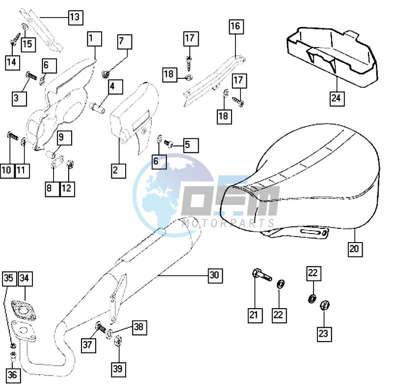 Seat-exhaust