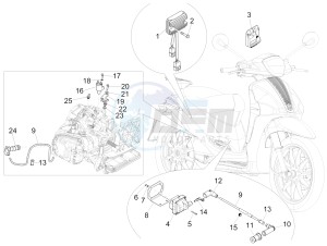 Liberty 150 4t 3v ie lem ( Vietnam ) drawing Voltage Regulators - Electronic Control Units (ecu) - H.T. Coil