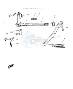 G5 100 drawing GEAR CHANGE MECHANISM -- 72-73 G5-A- -