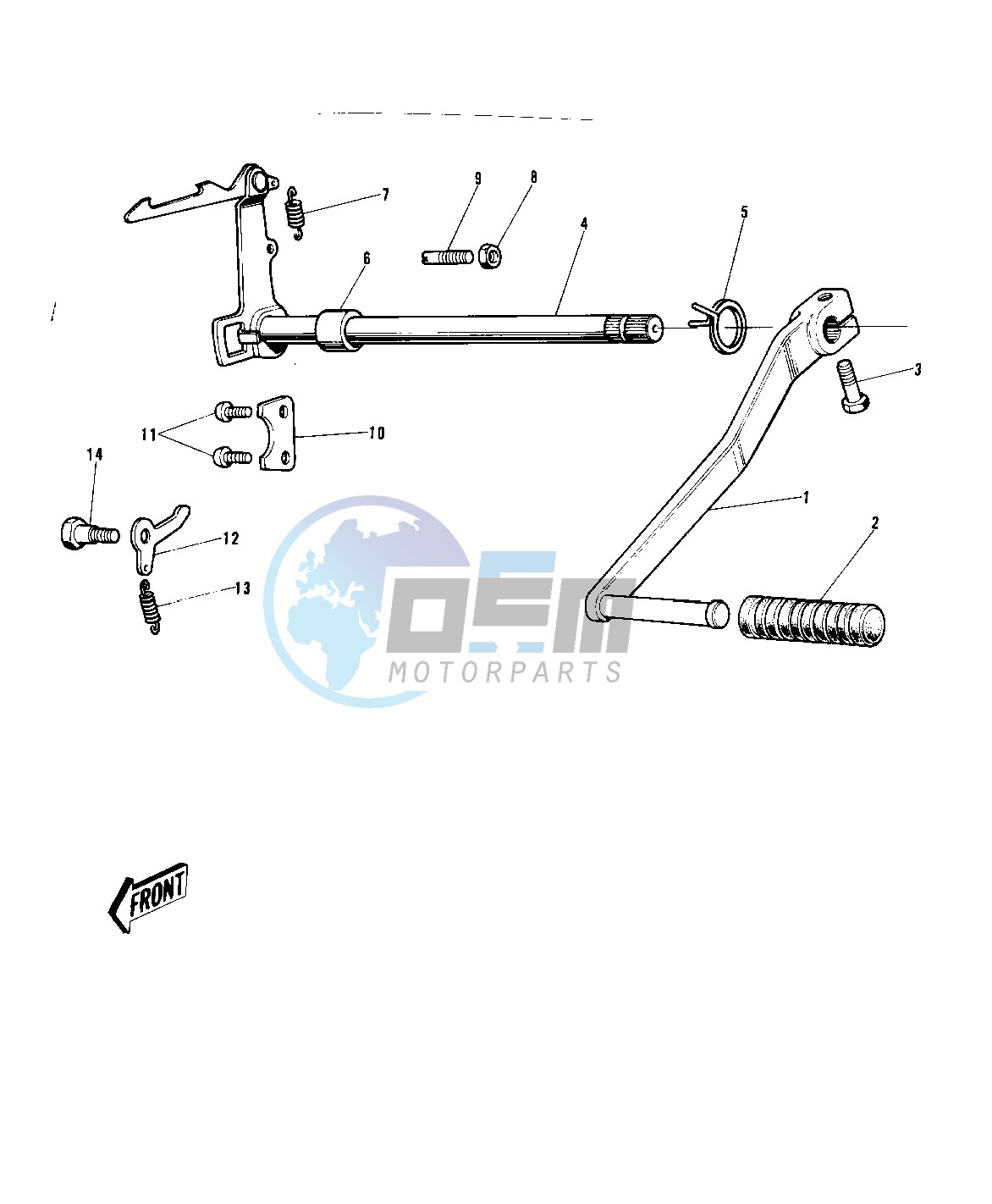 GEAR CHANGE MECHANISM -- 72-73 G5-A- -