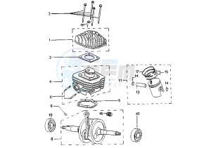 TREKKER - 100 cc drawing CYLINDER HEAD