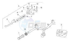 SR 50 IE-Carburatore 50 drawing LH Controls