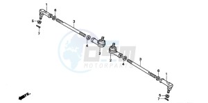 TRX300FW FOURTRAX 300 4X4 drawing TIE ROD