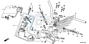 NC700DC Integra E drawing HANDLE PIPE/ TOP BRIDGE