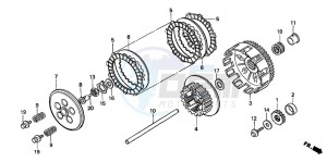 CR125R drawing CLUTCH