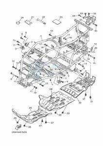 YFM700FWB YFM70KDXK (B6K3) drawing FRAME