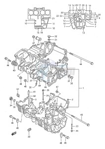 GSX750F (E28) drawing CRANKCASE