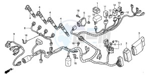 CBR600F drawing WIRE HARNESS (1)