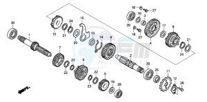 ANF125 drawing TRANSMISSION