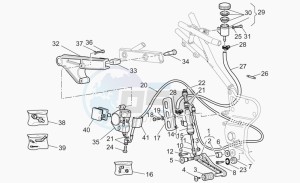 V 11 1100 Le Mans Le Mans drawing Rear brake system