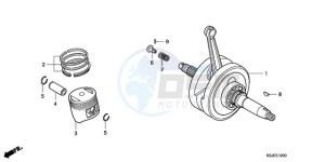 CRF80F9 Australia - (U) drawing CRANKSHAFT/PISTON (CRF80F)