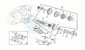 RS 50 drawing Driven shaft 5 speed gearbox