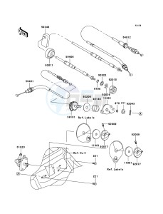 JET SKI 800 SX-R JS800A8F FR drawing Cables