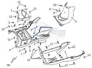 SYMPLY 150 drawing FOOTREST