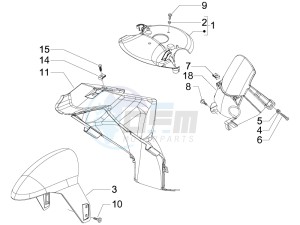 NRG 50 power DT (UK) UK drawing Wheel housing - Mudguard