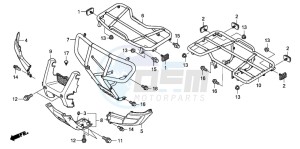 TRX500FA FOURTRAX FOREMAN drawing CARRIER (TRX500FA5/6/7/8)