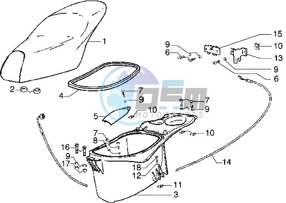 Saddle - Case helmet