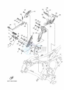 MT-07 MTN690 (BAT1) drawing STAND & FOOTREST 2