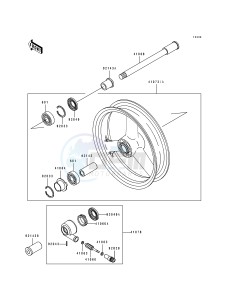 ZX 750 J [NINJA ZX-7] (J1-J2) [NINJA ZX-7] drawing FRONT HUB