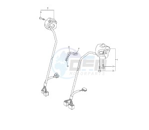 V-MAX 1700 drawing HANDLE SWITCH AND LEVER