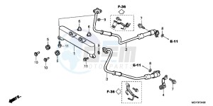 VFR800XB Crossrunner E drawing OIL COOLER