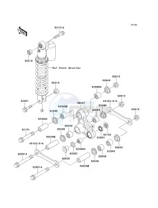 KX 65 A (A6) A6 drawing REAR SUSPENSION