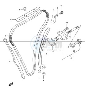 GSF1200 (E2) Bandit drawing CAM CHAIN