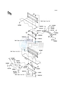 MULE_4010_TRANS_4X4_DIESEL KAF950GDF EU drawing Rear Fender(s)