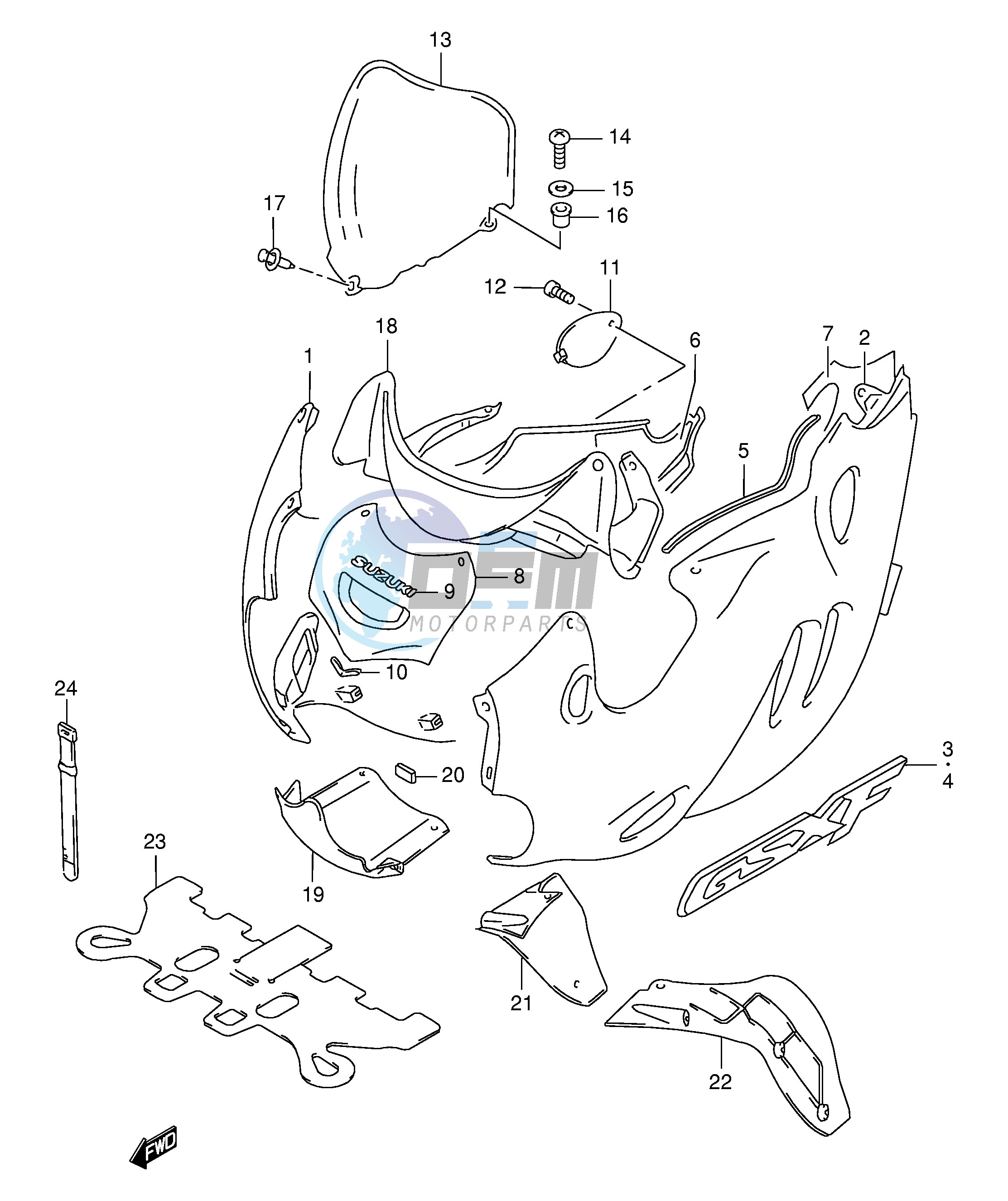 COWLING BODY (MODEL X)