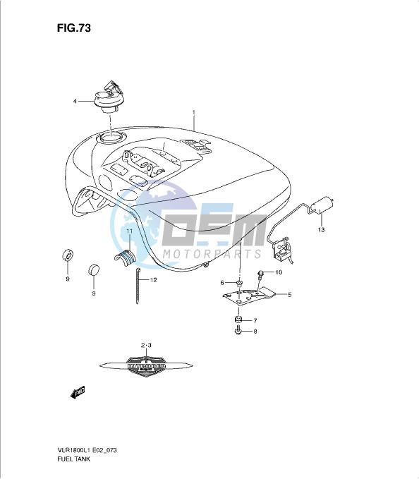 FUEL TANK (VLR1800L1 E19)