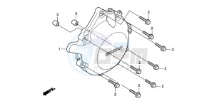 CBF1000A drawing A.C. GENERATOR COVER