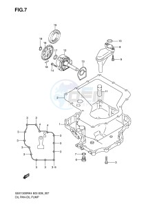 GSX1300R (E3-E28) Hayabusa drawing OIL PAN - OIL PUMP