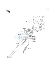 Z1000 ABS ZR1000EDFA FR XX (EU ME A(FRICA) drawing Stand(s)