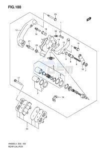 AN650Z ABS BURGMAN EXECUTIVE EU drawing REAR CALIPER