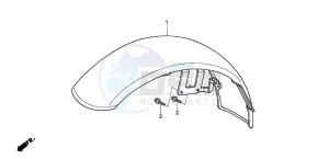 VT600CD drawing FRONT FENDER