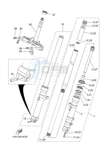 XT660X (10SC 10SC 10SC 10SC) drawing FRONT FORK