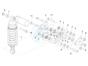 RSV4 1000 RR Racer Pack 2015 drawing Rear Shockabsorber