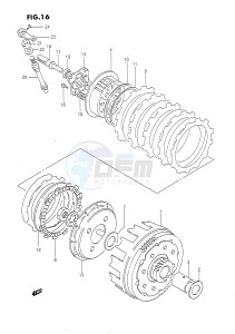 DR650 (E4) drawing CLUTCH (MODEL N P)