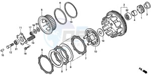 CBF600N drawing CLUTCH