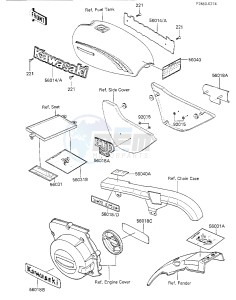 KZ 750 K [LTD BELT] (K1-K2 K2 CAN ONLY) [LTD BELT] drawing LABELS