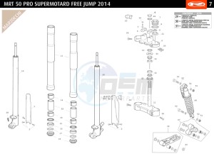 MRT-50-PRO-SM-BLACK-SERIES drawing FRONT FORK MARZOCCHI