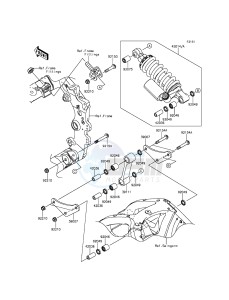 NINJA ZX-10R ZX1000JFF FR XX (EU ME A(FRICA) drawing Suspension/Shock Absorber