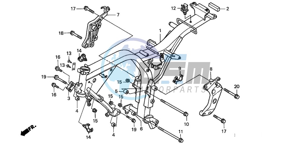 FRAME BODY (CB600F2/F22)