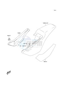 KDX 50 A (A6F) A6F drawing SIDE COVERS