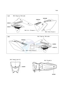 KLX 450 A [KLX450R] (A8F-A9F) A8F drawing DECALS-- A8F- -