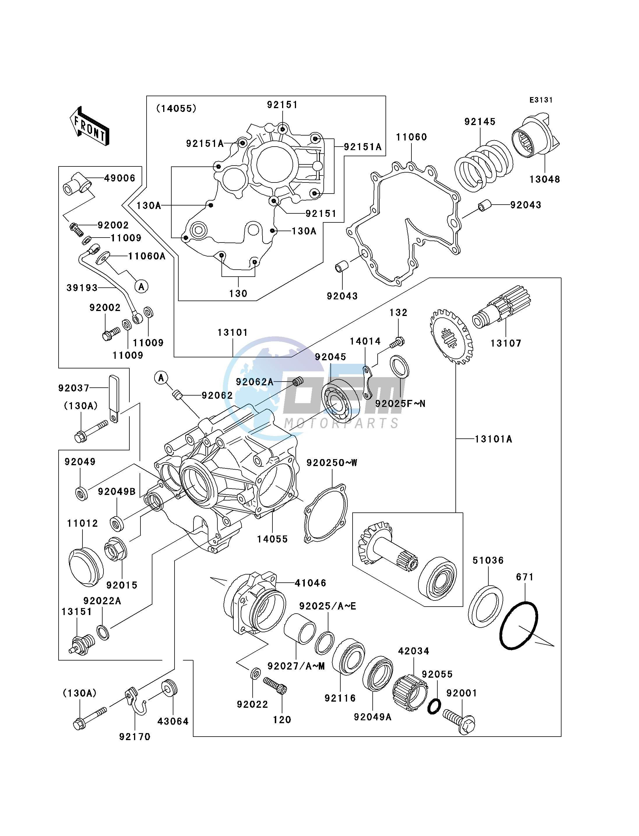 FRONT BEVEL GEAR