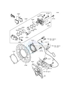 ZZR1400 ABS ZX1400FFFA FR GB XX (EU ME A(FRICA) drawing Rear Brake