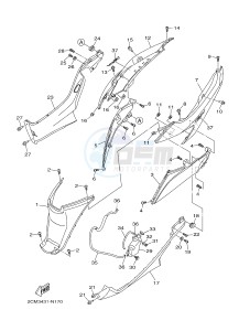 MW125A TRICITY 125 ABS (2CM2 2CMC) drawing SIDE COVER