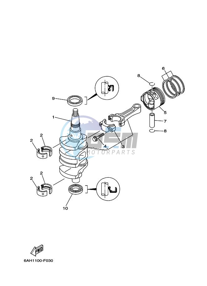 CRANKSHAFT--PISTON